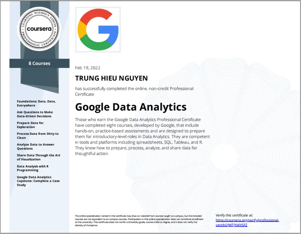 Khóa học Data Analyst Google có tốt không?