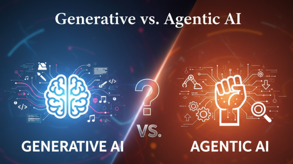 So sánh Agentic AI và Generative AI: Từ Sáng tạo Nội dung đến Hành động Tự chủ 1 So sánh Agentic AI và Generative AI